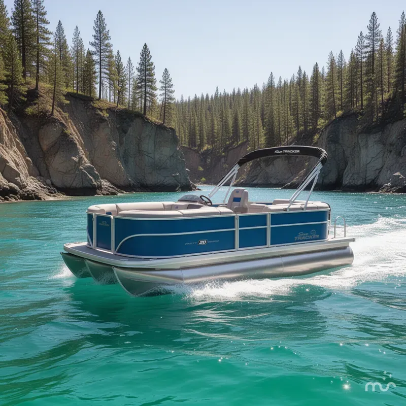 Slide: The Image of Sun Tracker Party Barge 20 DLX 2026 - 4