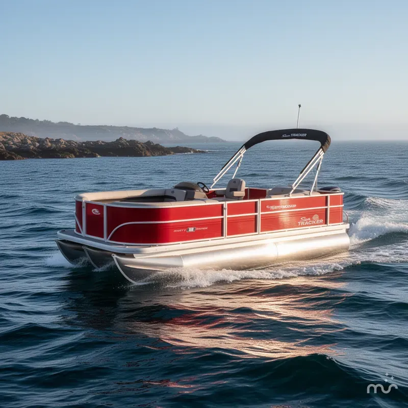 Slide: The Image of Sun Tracker Party Barge 18 DLX 2026 - 4