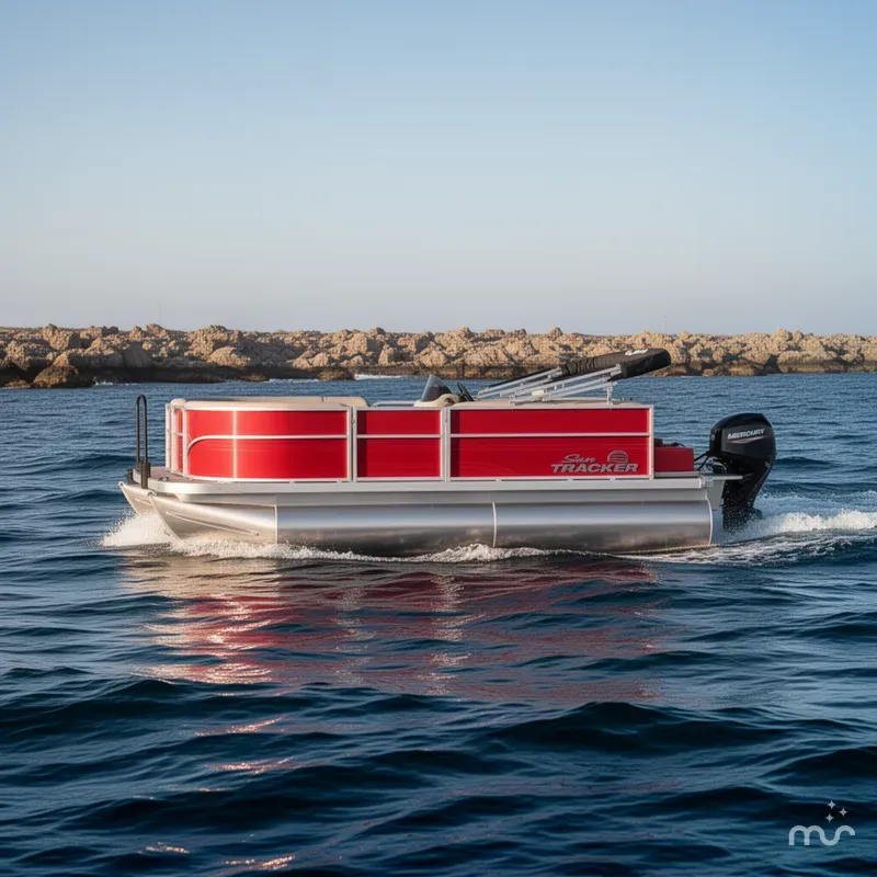 Slide: The Image of Sun Tracker Party Barge 16 DLX 2026 - 4