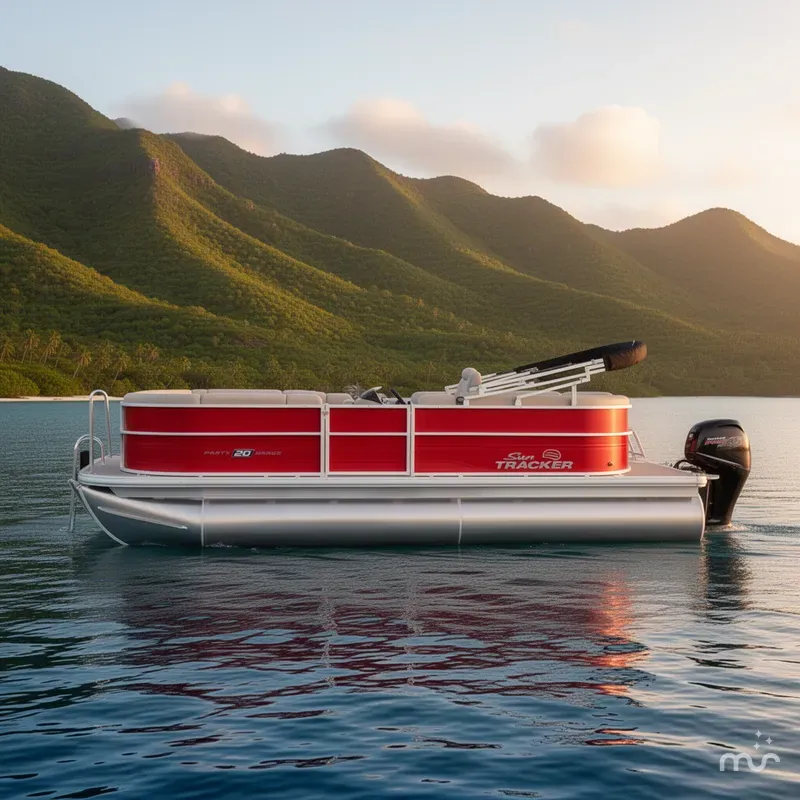 Slide: The Image of Sun Tracker Party Barge 20 DLX 2026 - 2