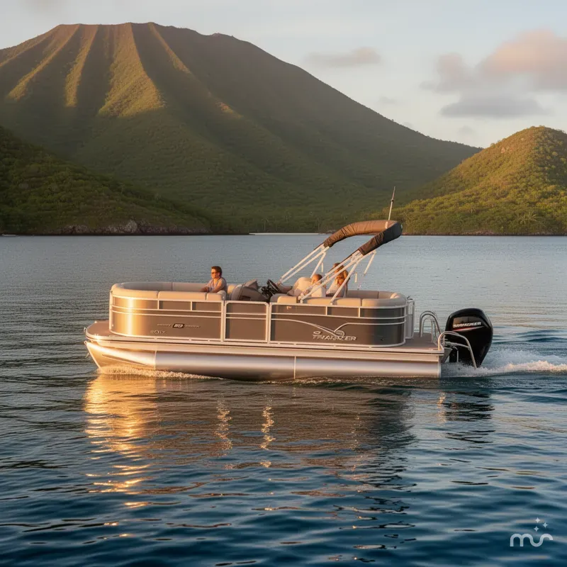 Slide: The Image of Sun Tracker Party Barge 20 DLX 2026 - 4