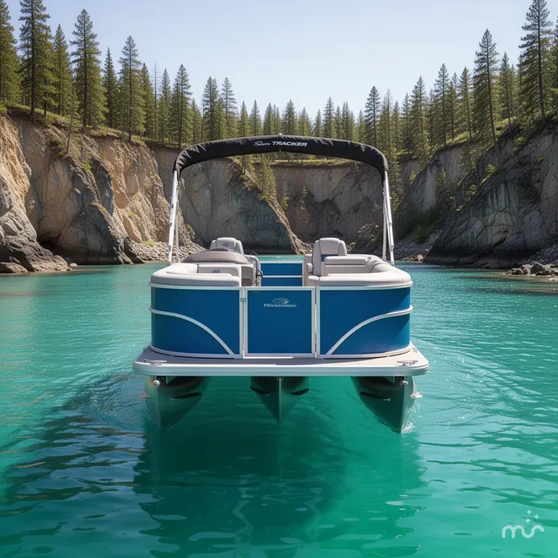 Slide: The Image of Sun Tracker Party Barge 20 DLX 2026 - 3