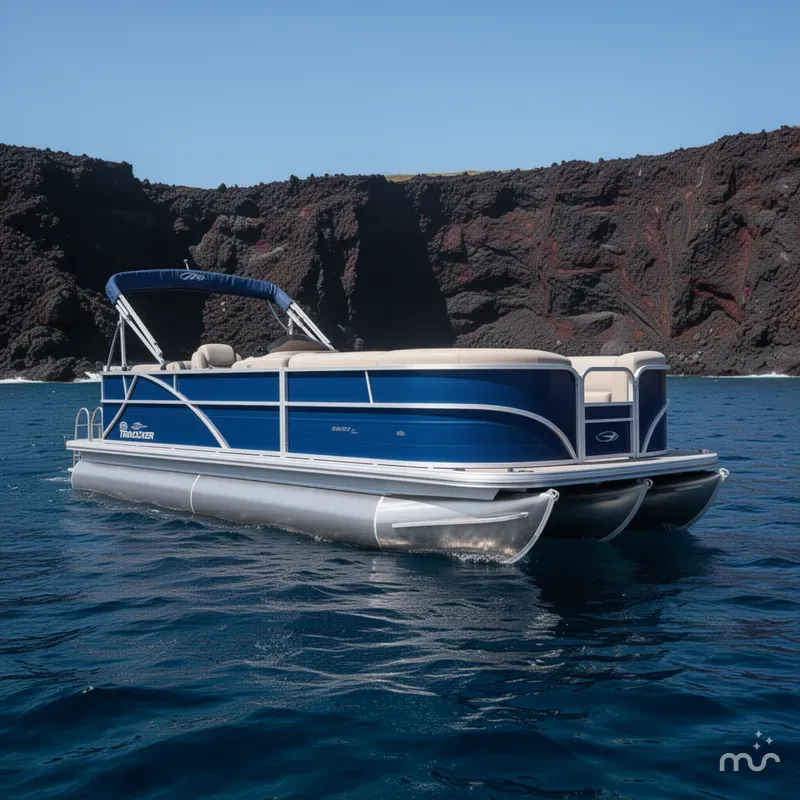 Slide: The Image of Sun Tracker Party Barge 18 DLX 2026 - 2