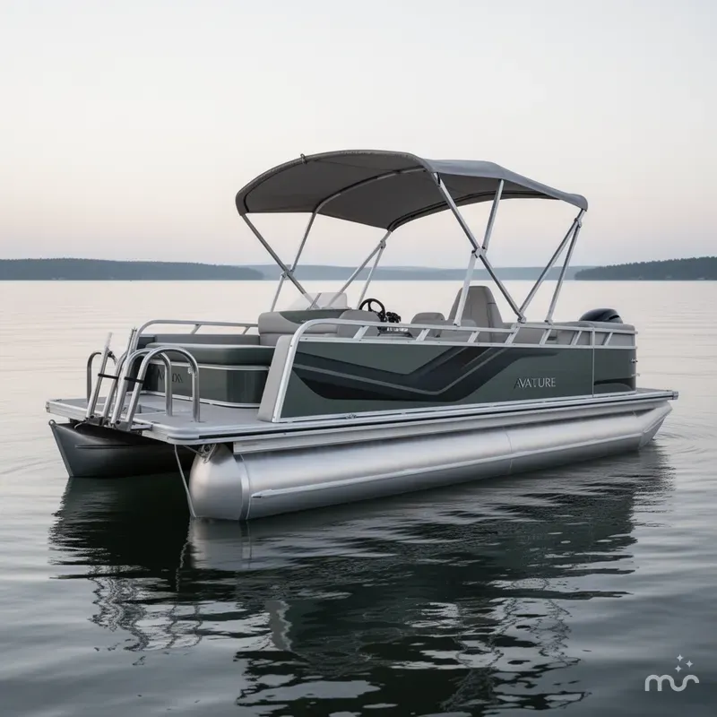 Slide: The Image of Avalon Venture 85 21' Versatile Rear Bench - INCOMING! 2026 - 1