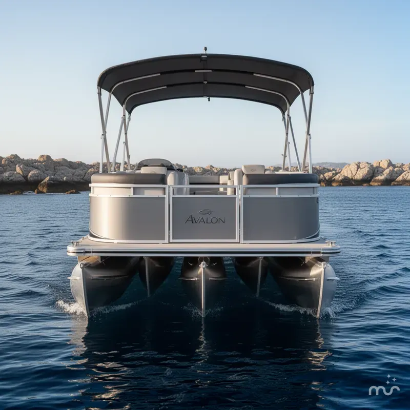 Slide: The Image of Avalon LSZ 23' Quad Lounge Triple-Toon 2026 - 1
