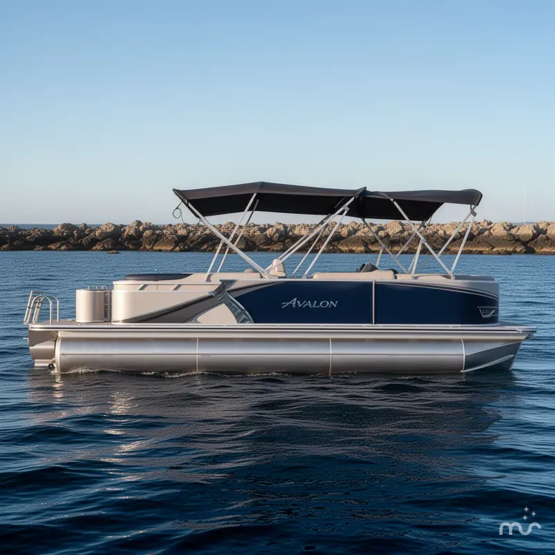 Slide: The Image of Avalon LSZ 23' Quad Lounge Triple-Toon 2026 - 2