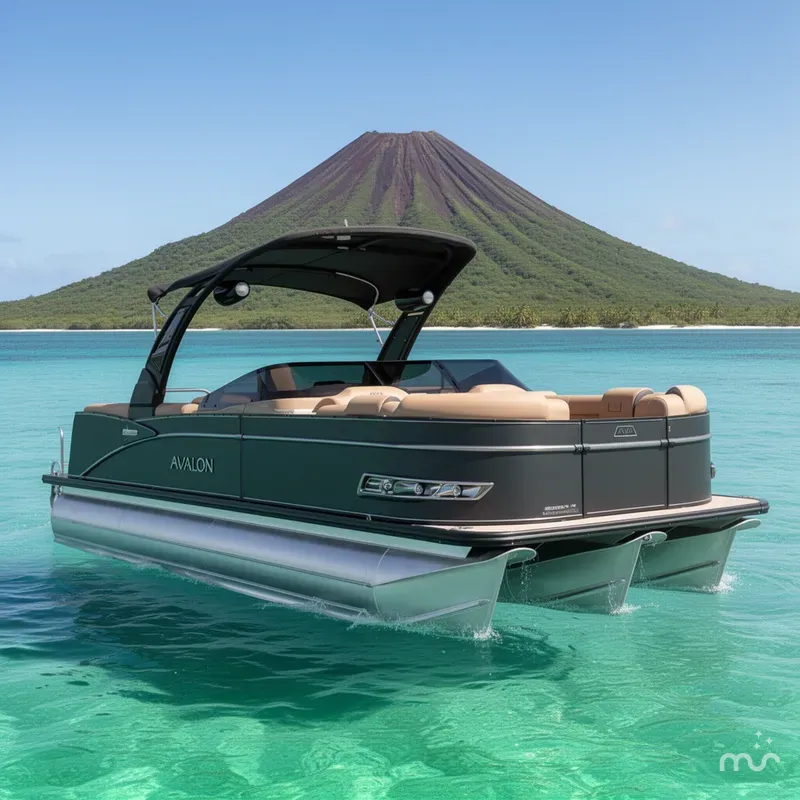The Image of Avalon Catalina 25' Quad Lounge Windshield Triple-Toon 2026 - 0