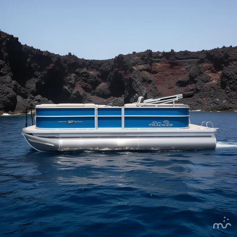 Slide: The Image of Sun Tracker Party Barge 20 DLX 2026 - 2