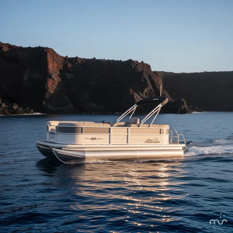 Slide: The Image of Sun Tracker Party Barge 20 DLX 2026 - 4