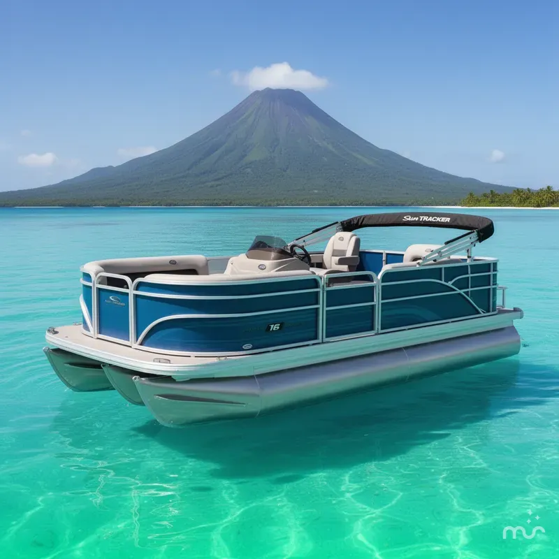 The Image of Sun Tracker Party Barge 16 DLX 2026 - 0