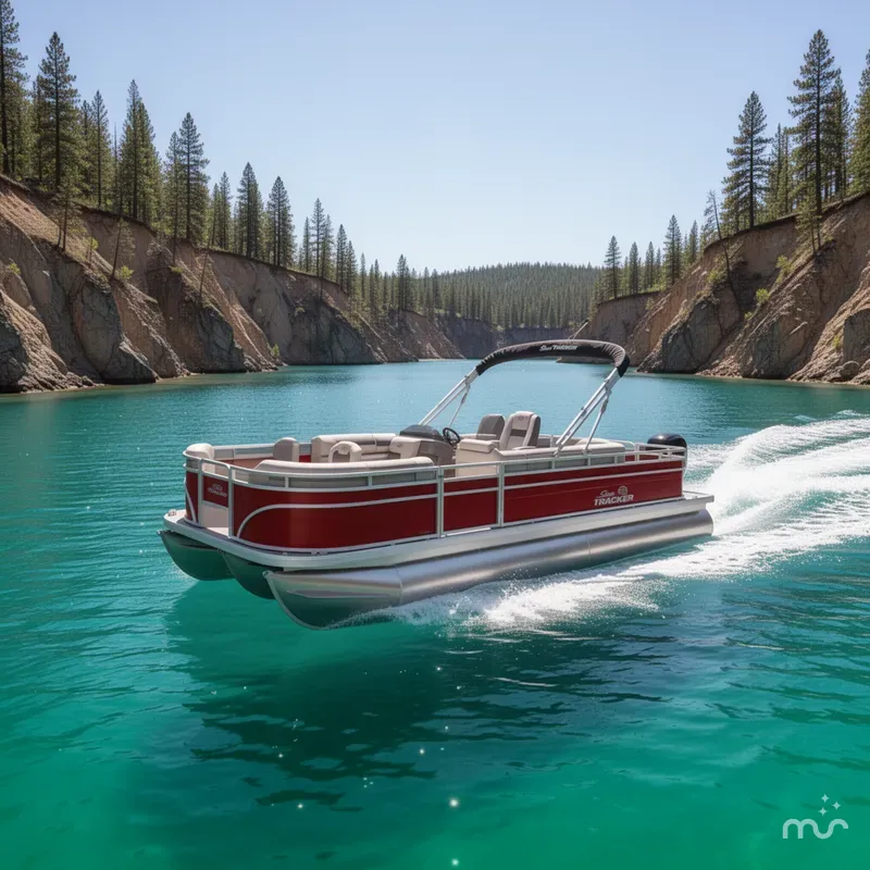 Slide: The Image of Sun Tracker Fishin' Barge 22 DLX 2026 - 4