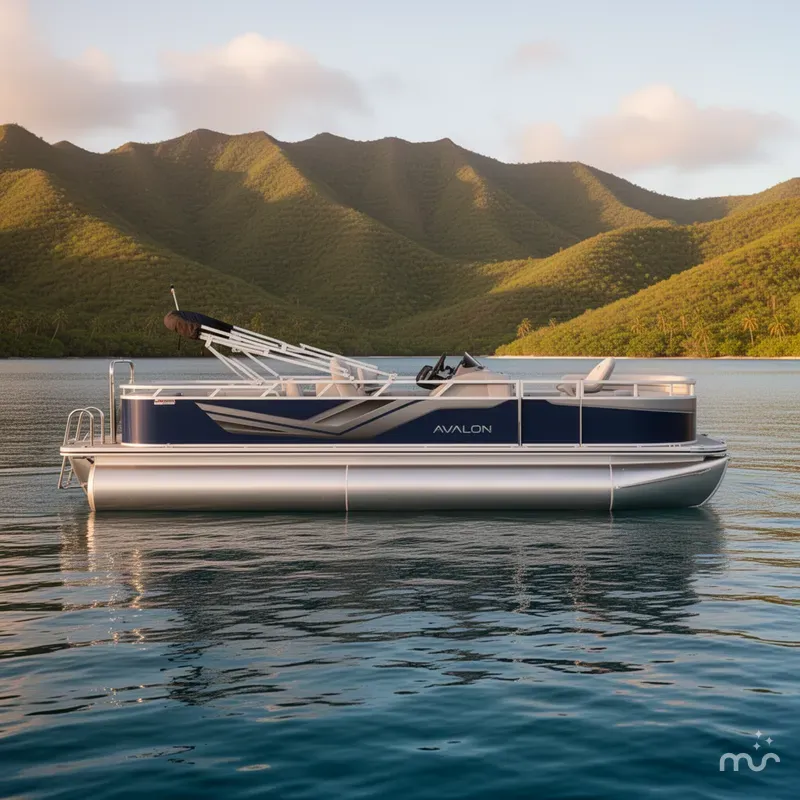 Slide: The Image of Avalon Venture 85 Rear Fish - 21' 2025 - 2
