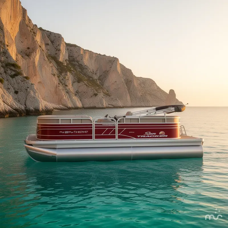 Slide: The Image of Sun Tracker Party Barge 20 DLX 2023 - 2