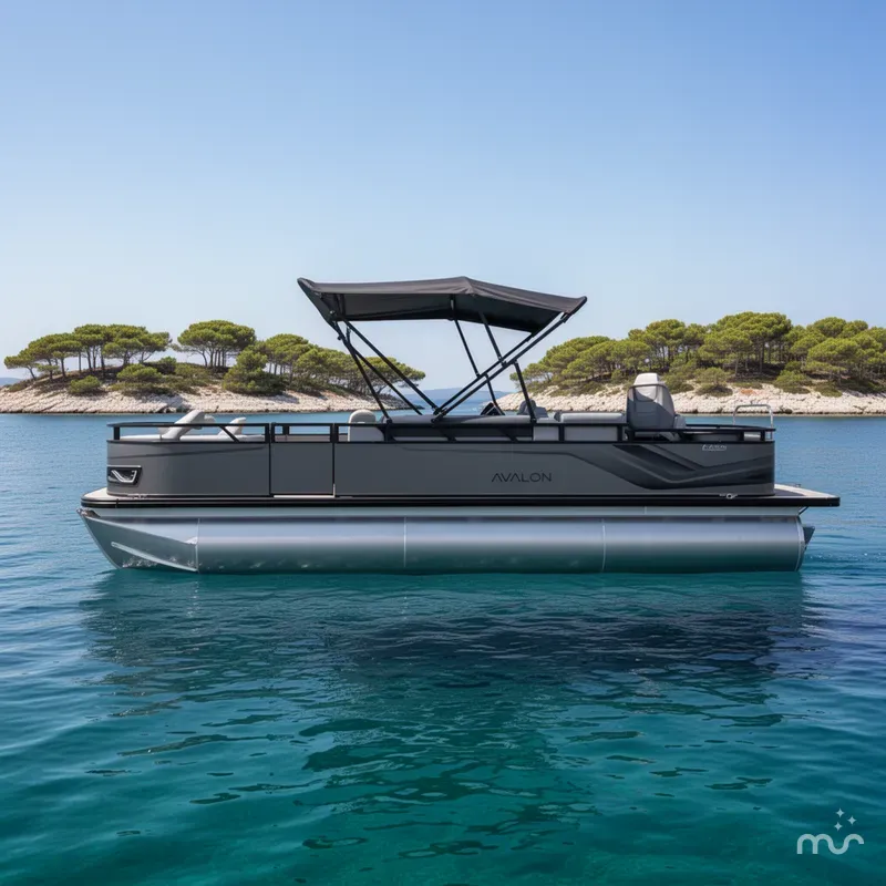 Slide: The Image of Avalon Venture 85 Rear Fish - 23' 2025 - 2