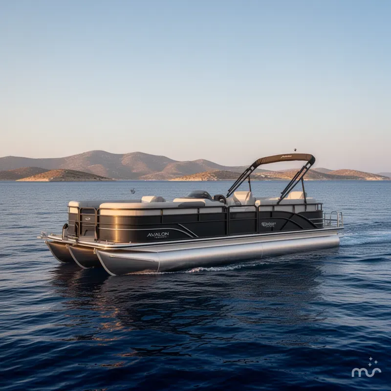 Slide: The Image of Avalon Venture 85 Rear Fish - 23' 2025 - 2