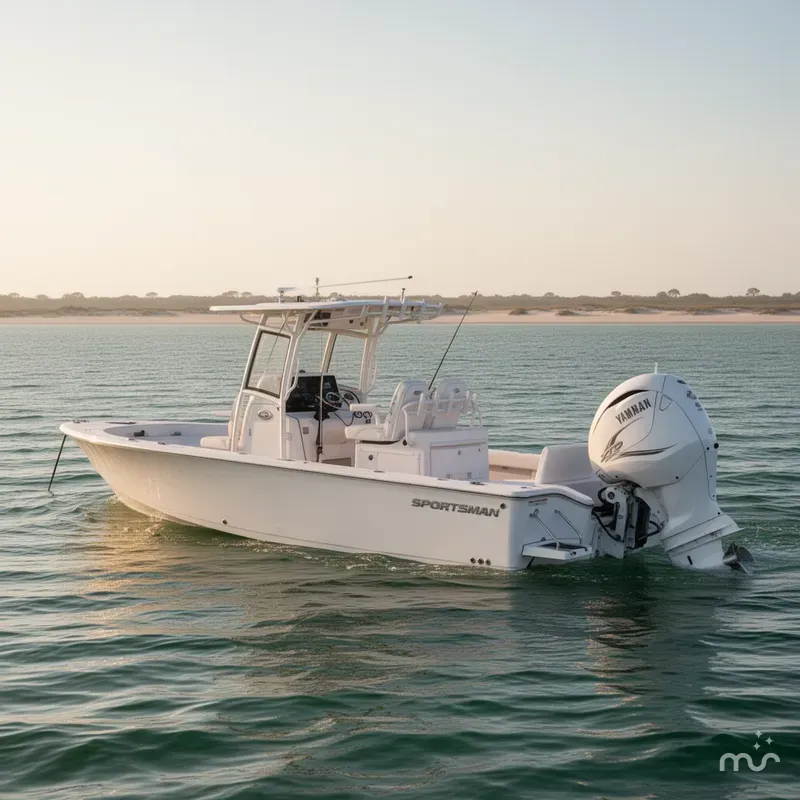 Slide: The Image of Sportsman Masters 267 Bay Boat 2021 - 2