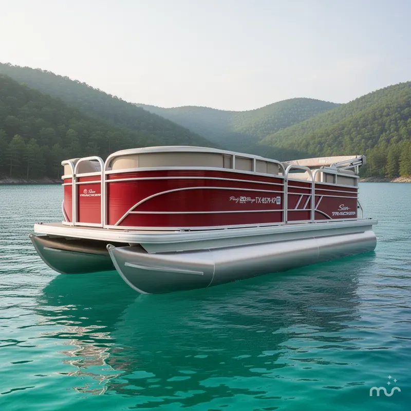 Slide: The Image of Sun Tracker Party Barge 20 DLX 2023 - 2