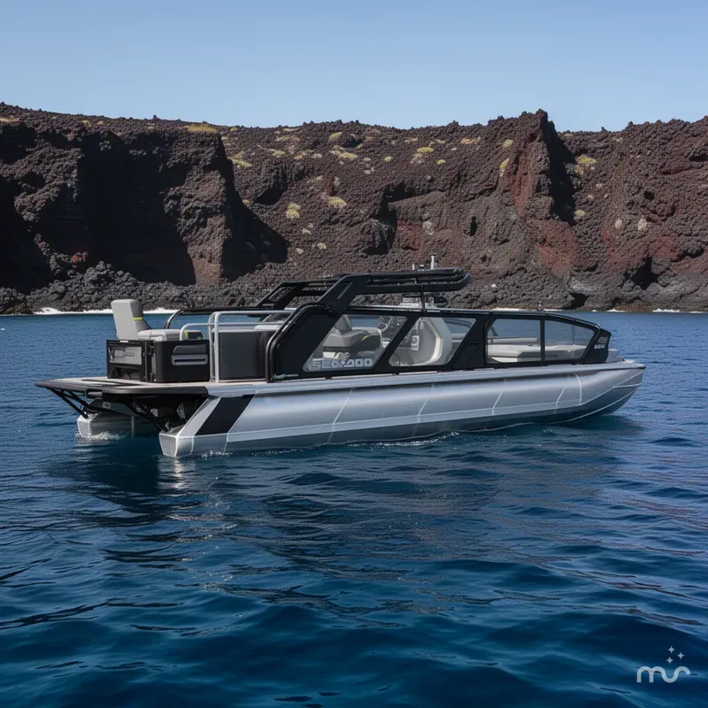 The Image of Sea-Doo Switch Fish™ 21 - 230 hp Galvanized 2026 - 0