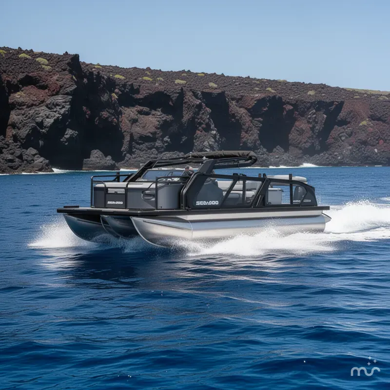 Slide: The Image of Sea-Doo Switch Fish™ 21 - 230 hp Galvanized 2026 - 4