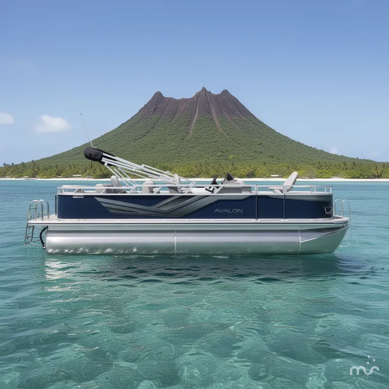 Slide: The Image of Avalon Venture 85 Rear Fish - 21' 2025 - 2