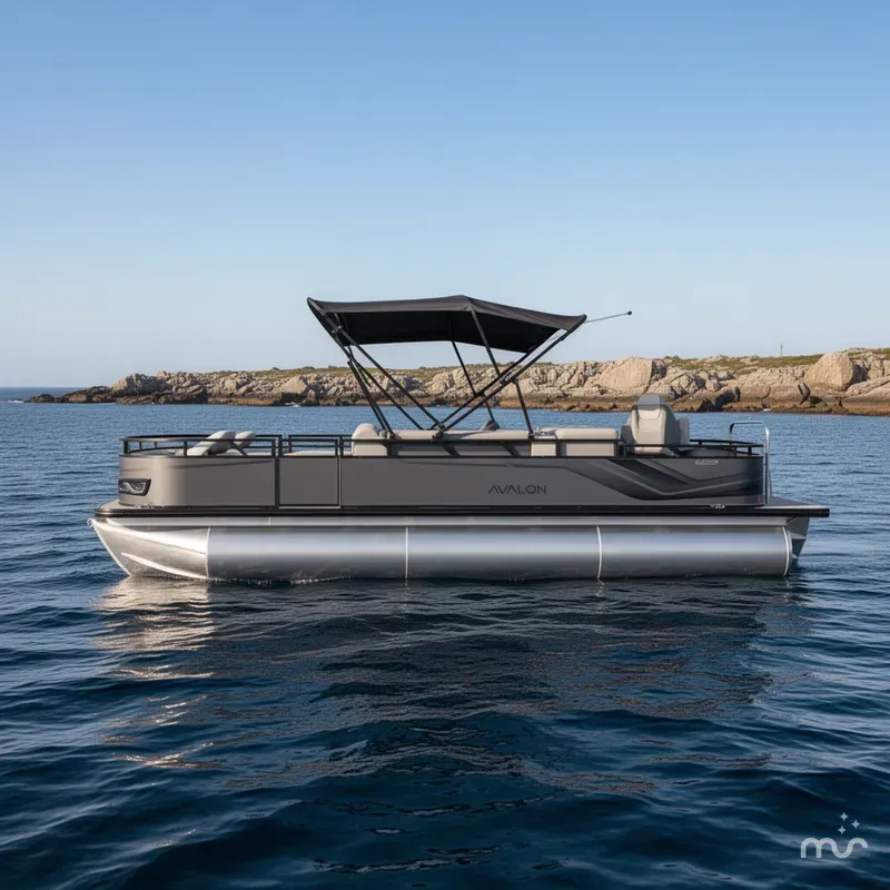 Slide: The Image of Avalon Venture 85 Rear Fish - 23' 2025 - 2