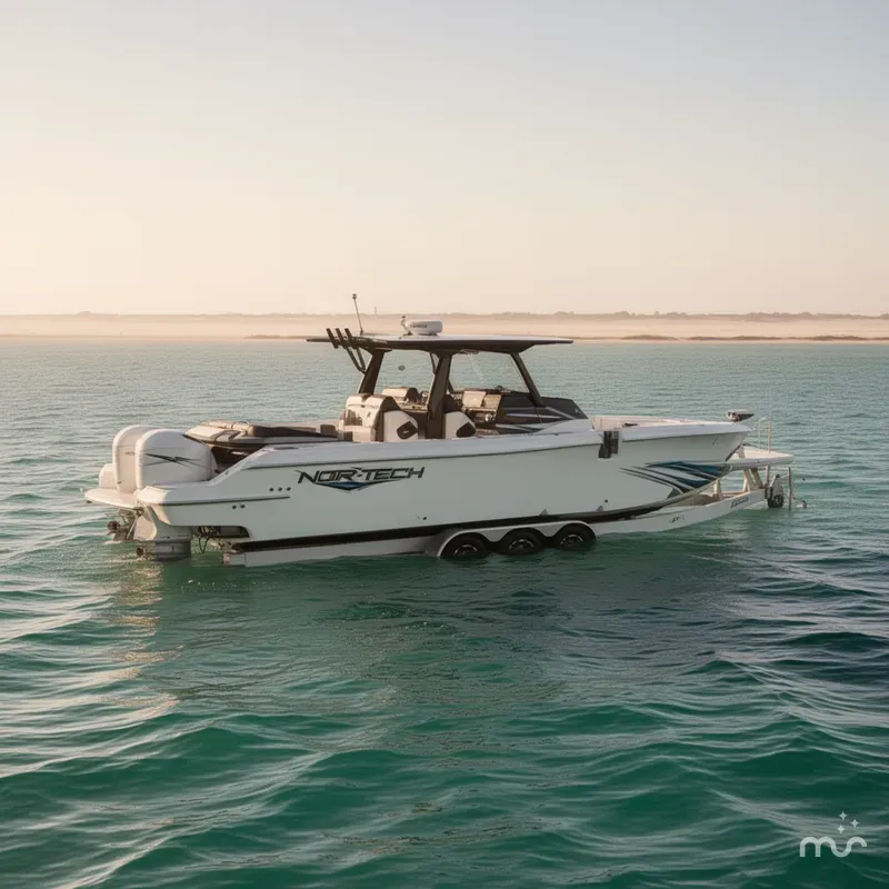 Slide: The Image of Nor-Tech 400 Supersport with trailer 2025 - 0