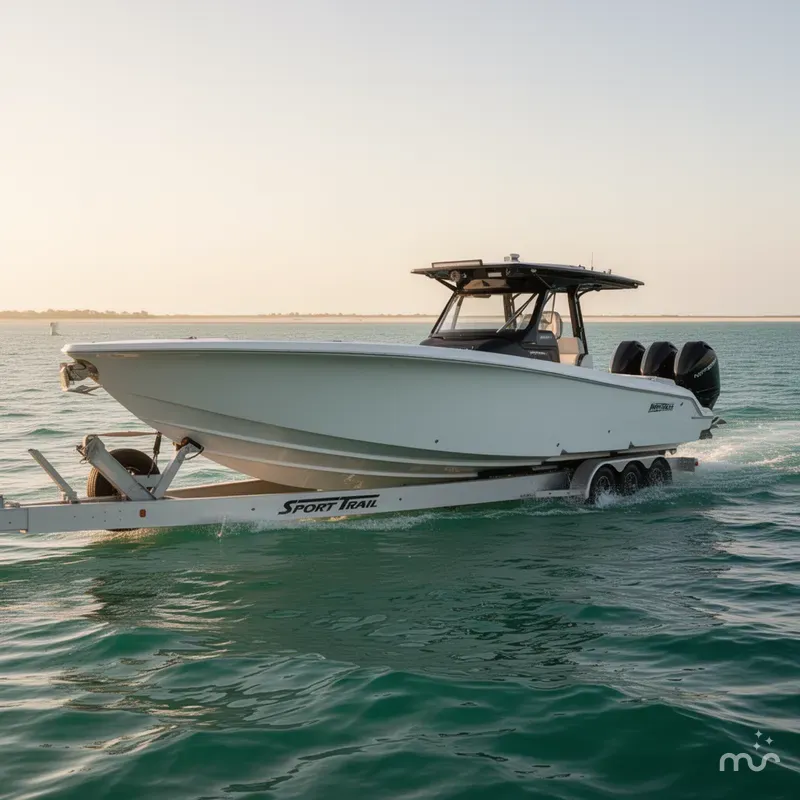 Slide: The Image of Nor-Tech 400 Supersport with trailer 2025 - 1