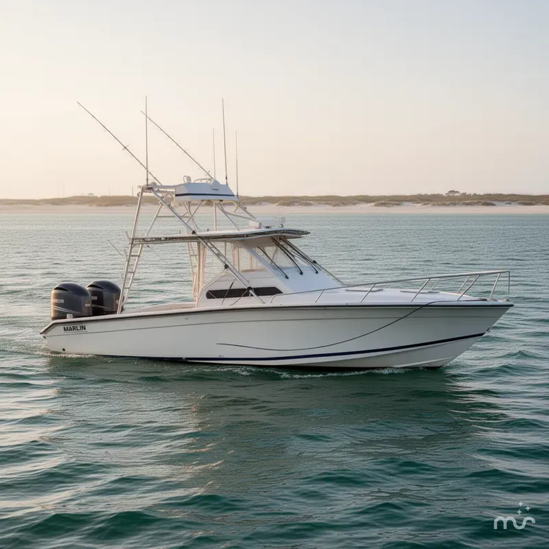Slide: The Image of Marlin 35 CC Sportfish w/Cuddy 1993 - 0