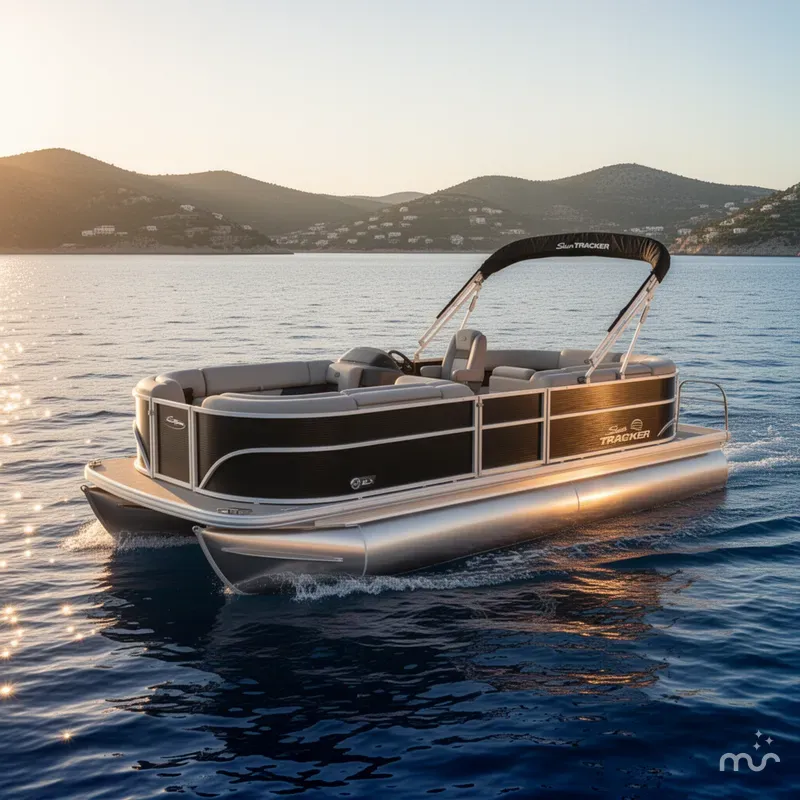 Slide: The Image of Sun Tracker Party Barge 20 DLX 2026 - 4