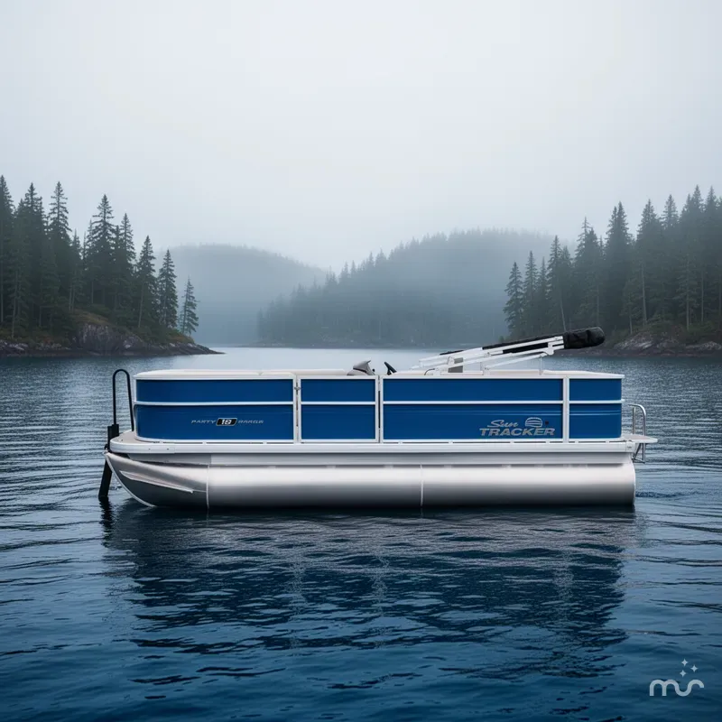 Slide: The Image of Sun Tracker Party Barge 18 DLX 2026 - 2
