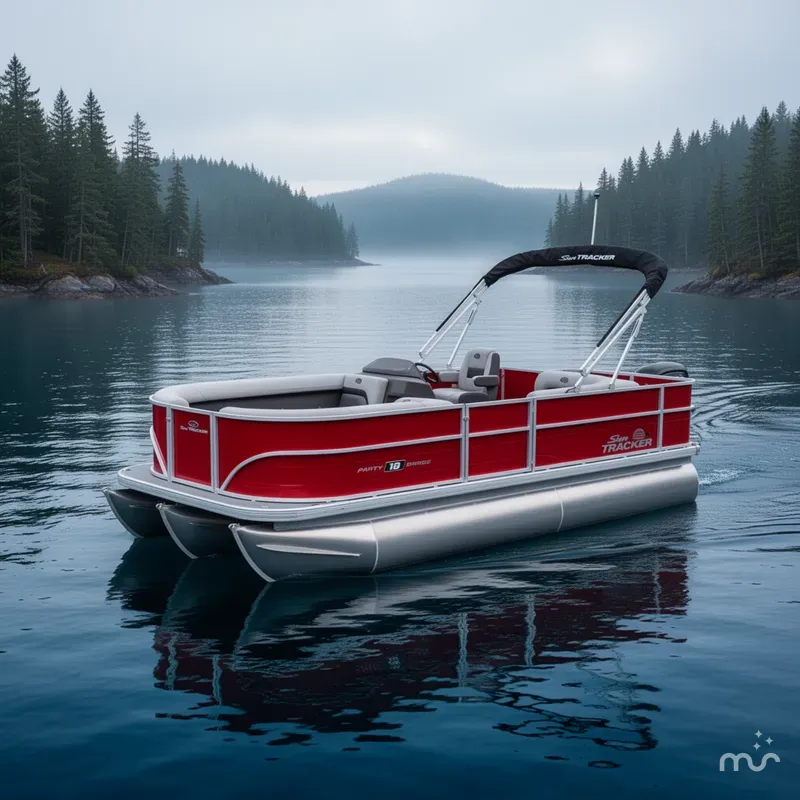 Slide: The Image of Sun Tracker Party Barge 18 DLX 2026 - 4
