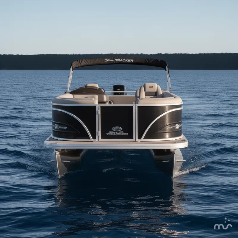 Slide: The Image of Sun Tracker Party Barge 22 RF DLX 2026 - 1
