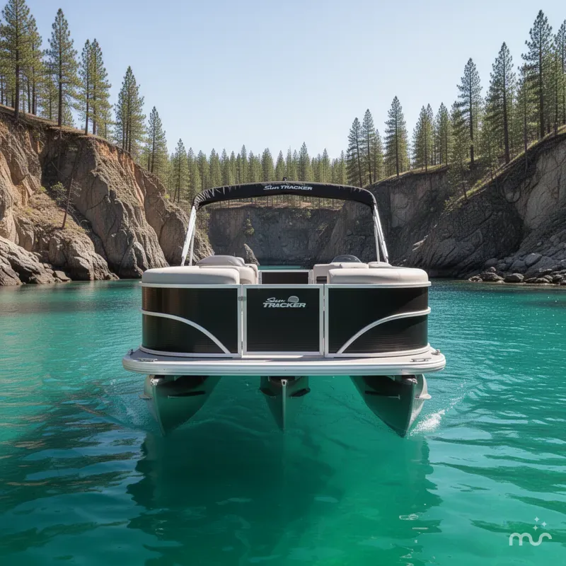 Slide: The Image of Sun Tracker Party Barge 20 DLX 2026 - 1