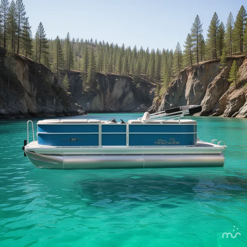 Slide: The Image of Sun Tracker Party Barge 20 DLX 2026 - 2