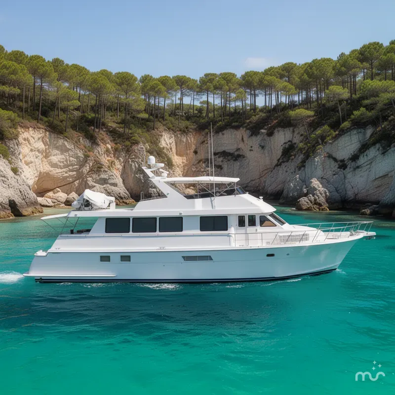 Slide: The Image of Hatteras 74 Cockpit Motor Yacht 2000 - 2