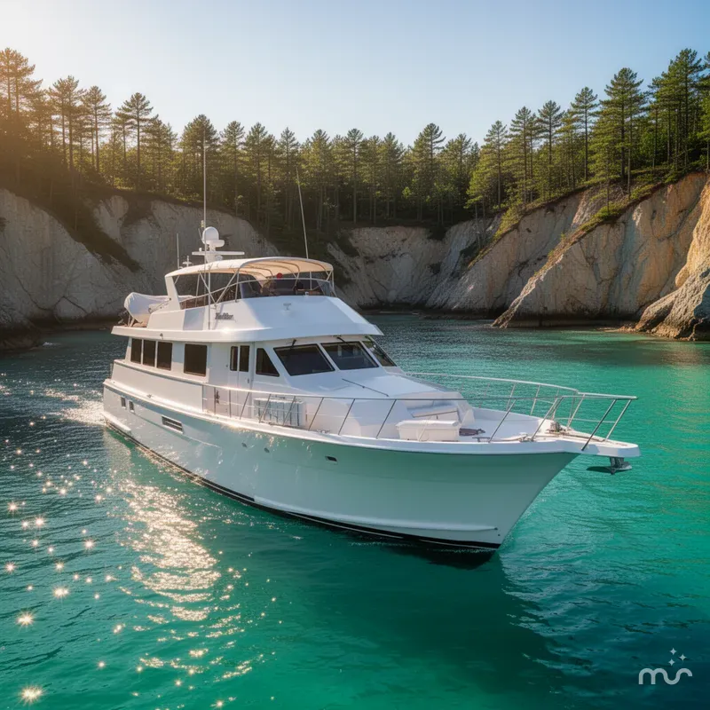 Slide: The Image of Hatteras 74 Cockpit Motor Yacht 2000 - 4