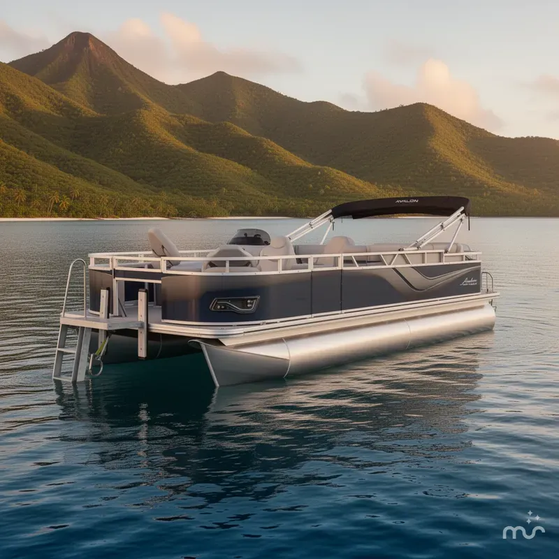Slide: The Image of Avalon Venture 85 Rear Fish - 21' 2025 - 2