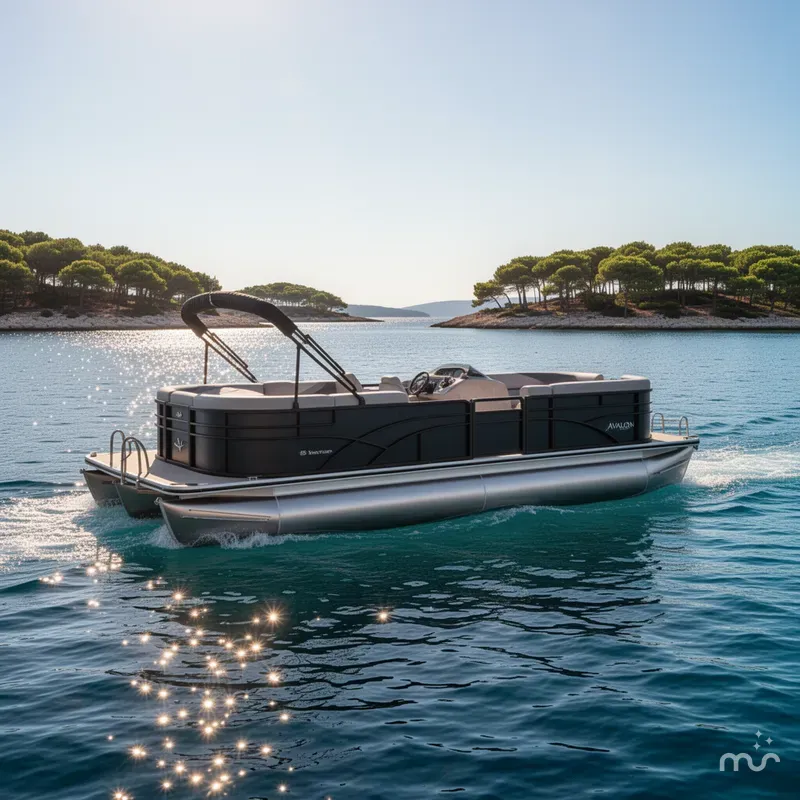 Slide: The Image of Avalon Venture 85 Rear Fish - 23' 2025 - 2