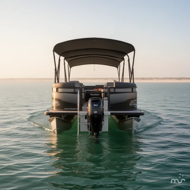 Slide: The Image of Avalon Venture 85 Rear Fish - 23' 2025 - 2