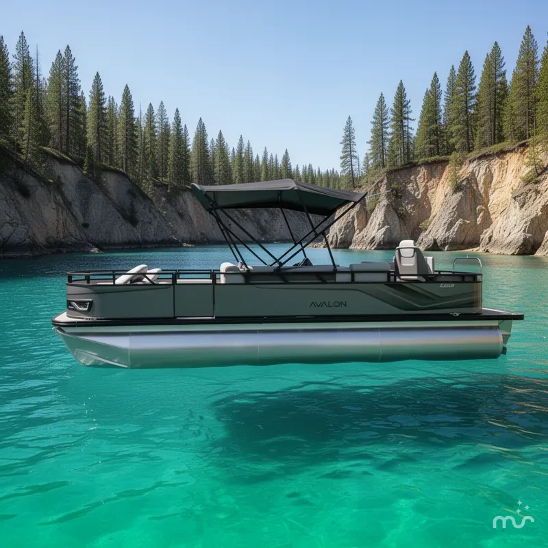 Slide: The Image of Avalon Venture 85 Rear Fish - 23' 2025 - 2