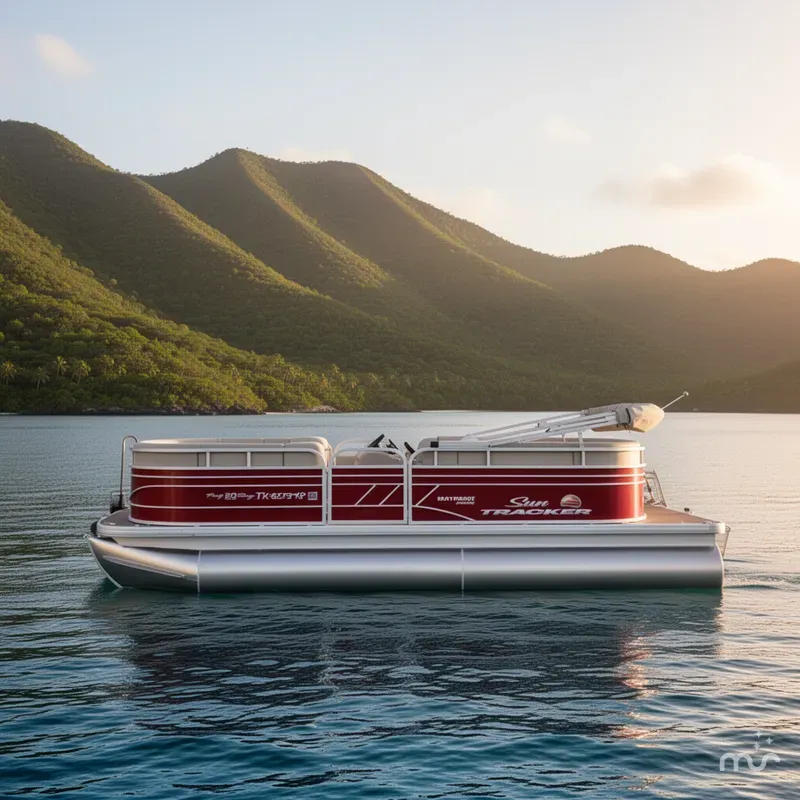 Slide: The Image of Sun Tracker Party Barge 20 DLX 2023 - 2