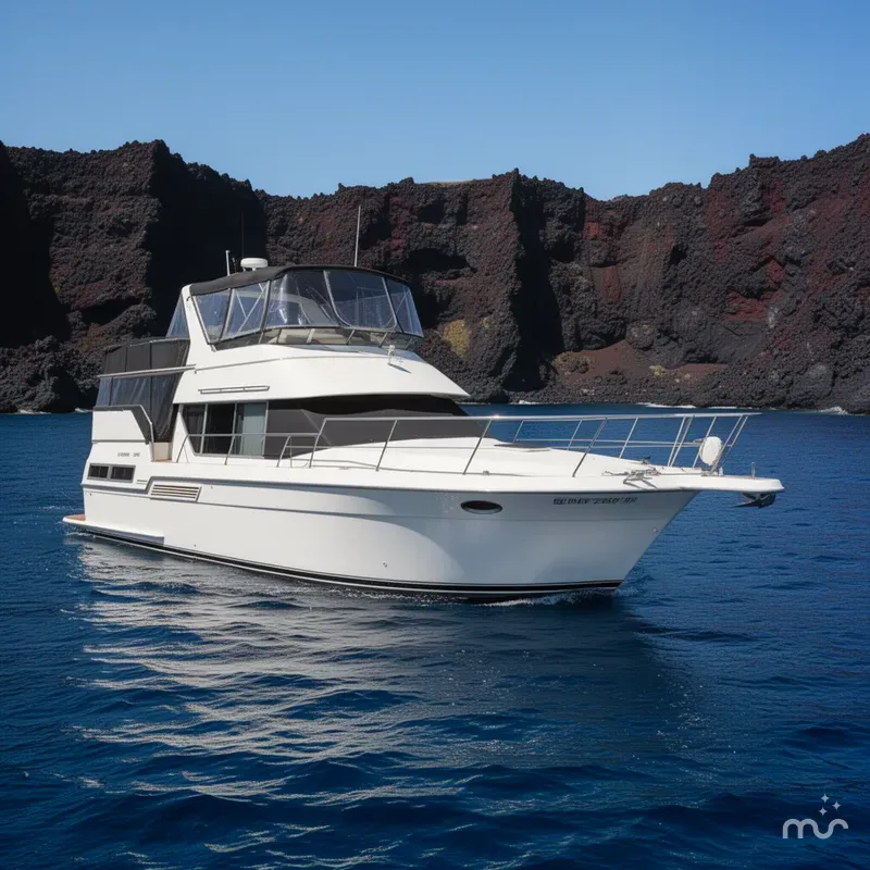 Slide: The Image of Carver Yachts 355 Aft Cabin Motor Yacht 1995 - 2