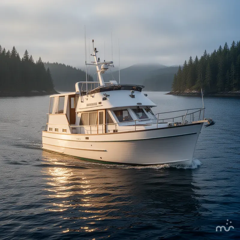The Image of Marine Trader Tri-Cabin 44 1978 - 0