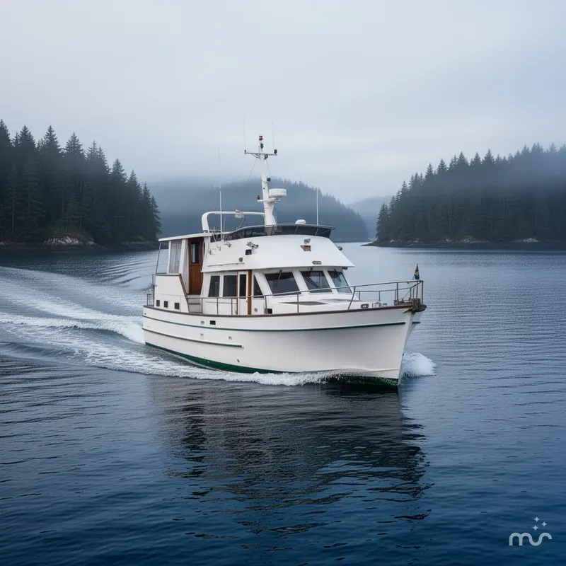 Slide: The Image of Marine Trader Tri-Cabin 44 1978 - 1