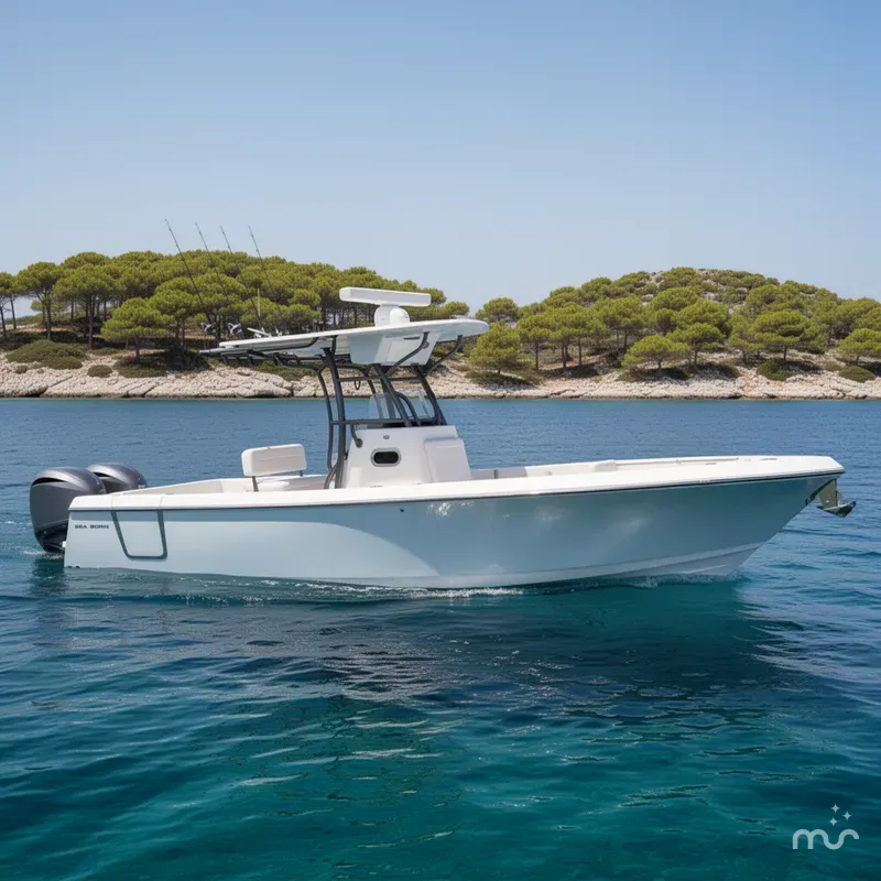 Slide: The Image of Sea Born LX26 Center Console 2026 - 2