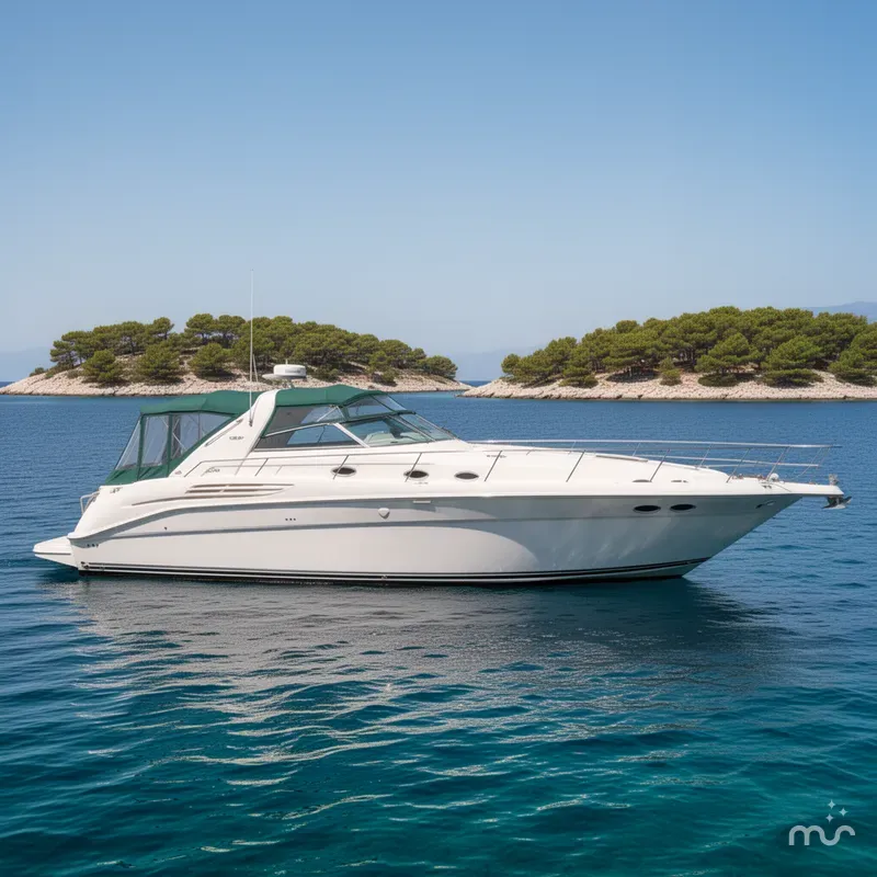 Slide: The Image of Sea Ray 440 Sundancer 1995 - 2