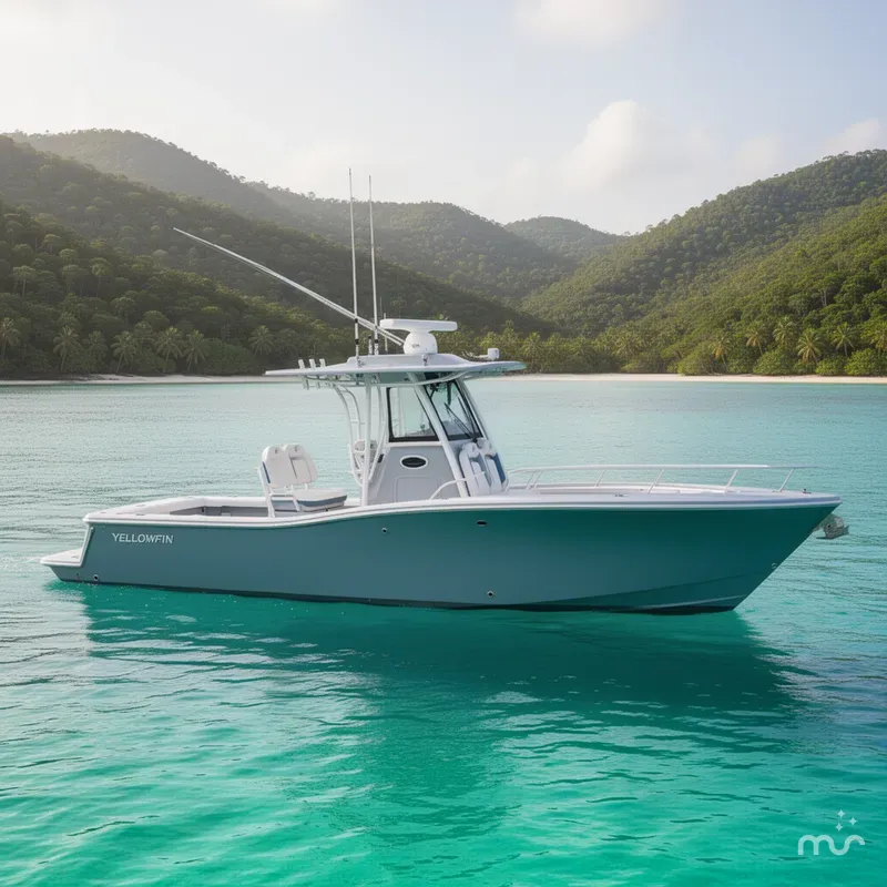 Slide: The Image of Yellowfin 36 Offshore 2025 - 2