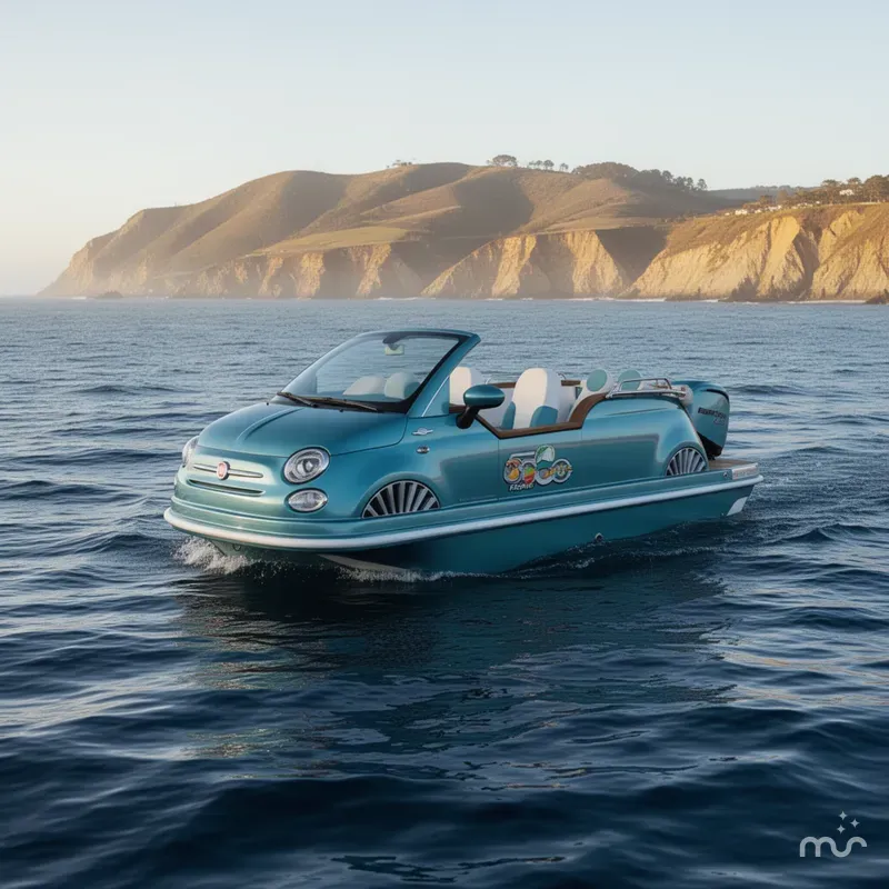 Slide: The Image of Car Off-Shore Fiat 500 Classic 2025 - 2
