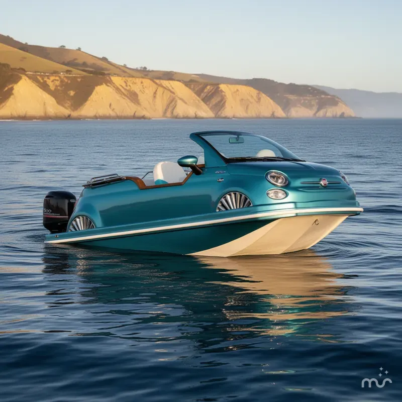 Slide: The Image of Car Off-Shore Fiat 500 Classic 2025 - 4