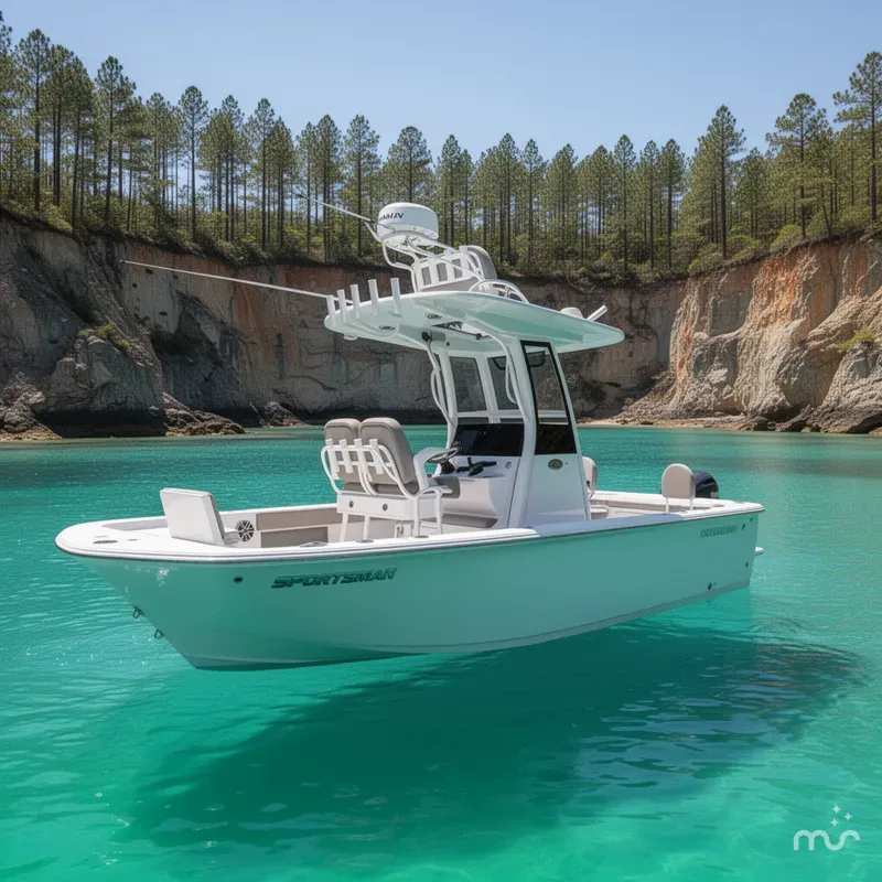 Slide: The Image of Sportsman Masters 247 Bay Boat 2025 - 2